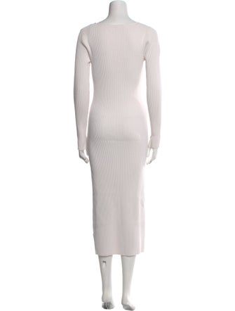 Ganni Scoop Neck Long Dress