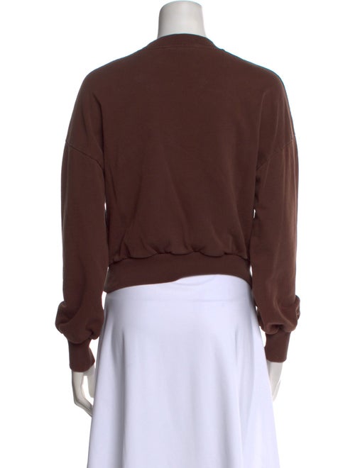 Ganni Graphic Print Crew Neck Sweatshirt