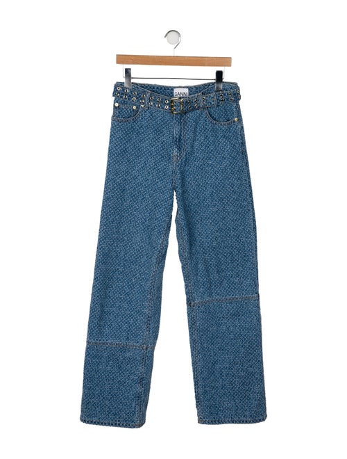 Ganni High-Rise Wide Leg Jeans