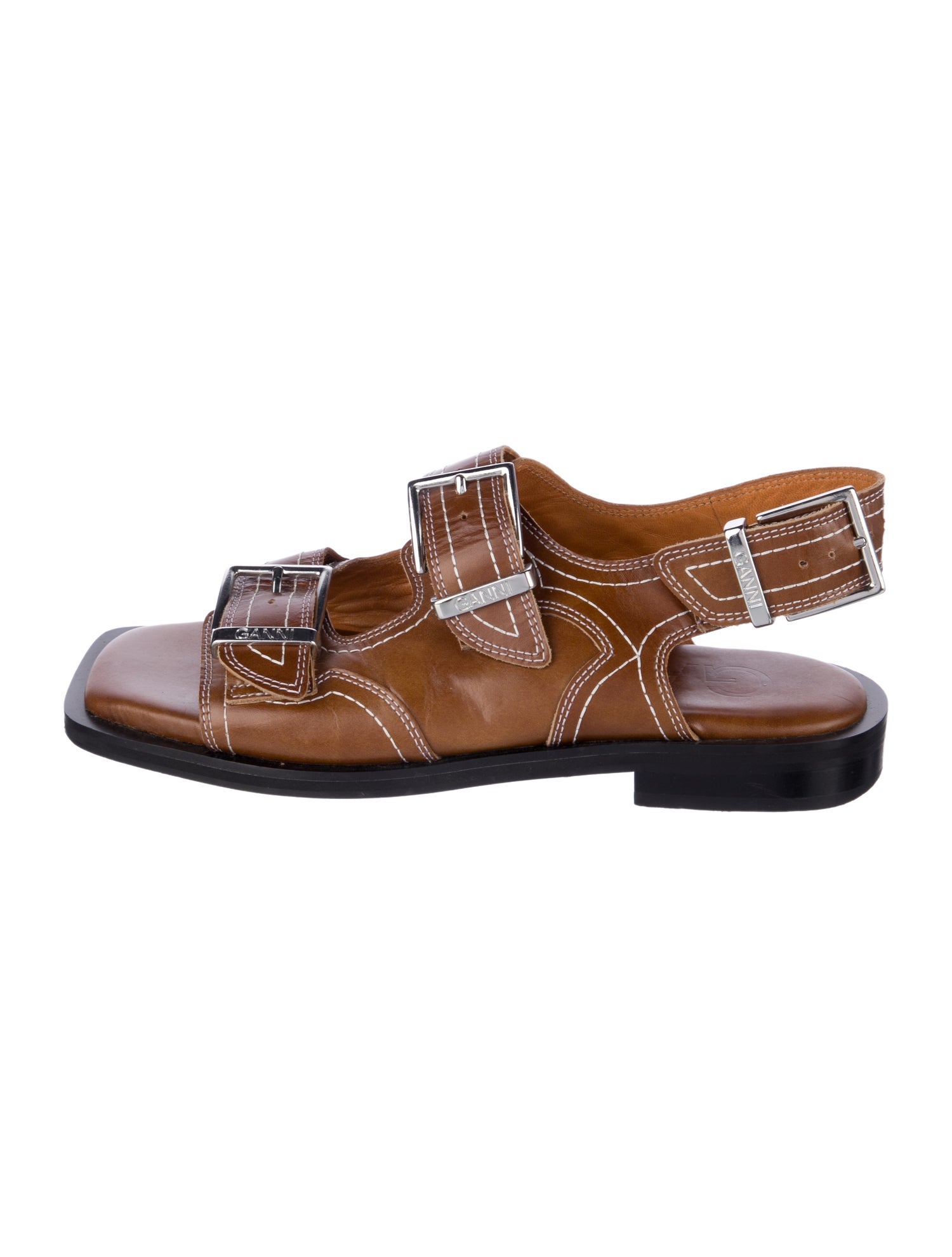 Ganni Leather Sandals