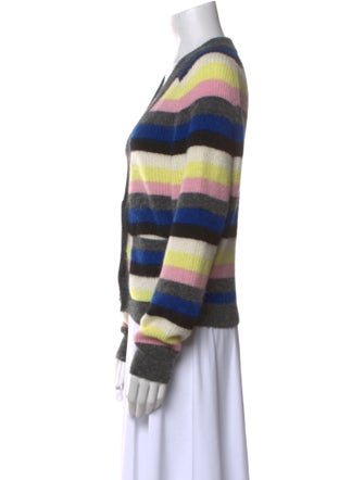 Ganni Striped V-Neck Sweater