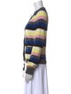 Ganni Striped V-Neck Sweater