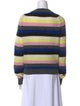 Ganni Striped V-Neck Sweater