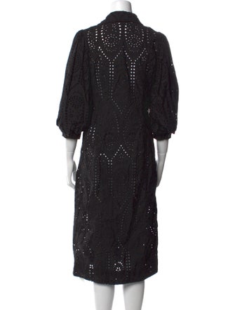 Ganni Printed Midi Length Dress