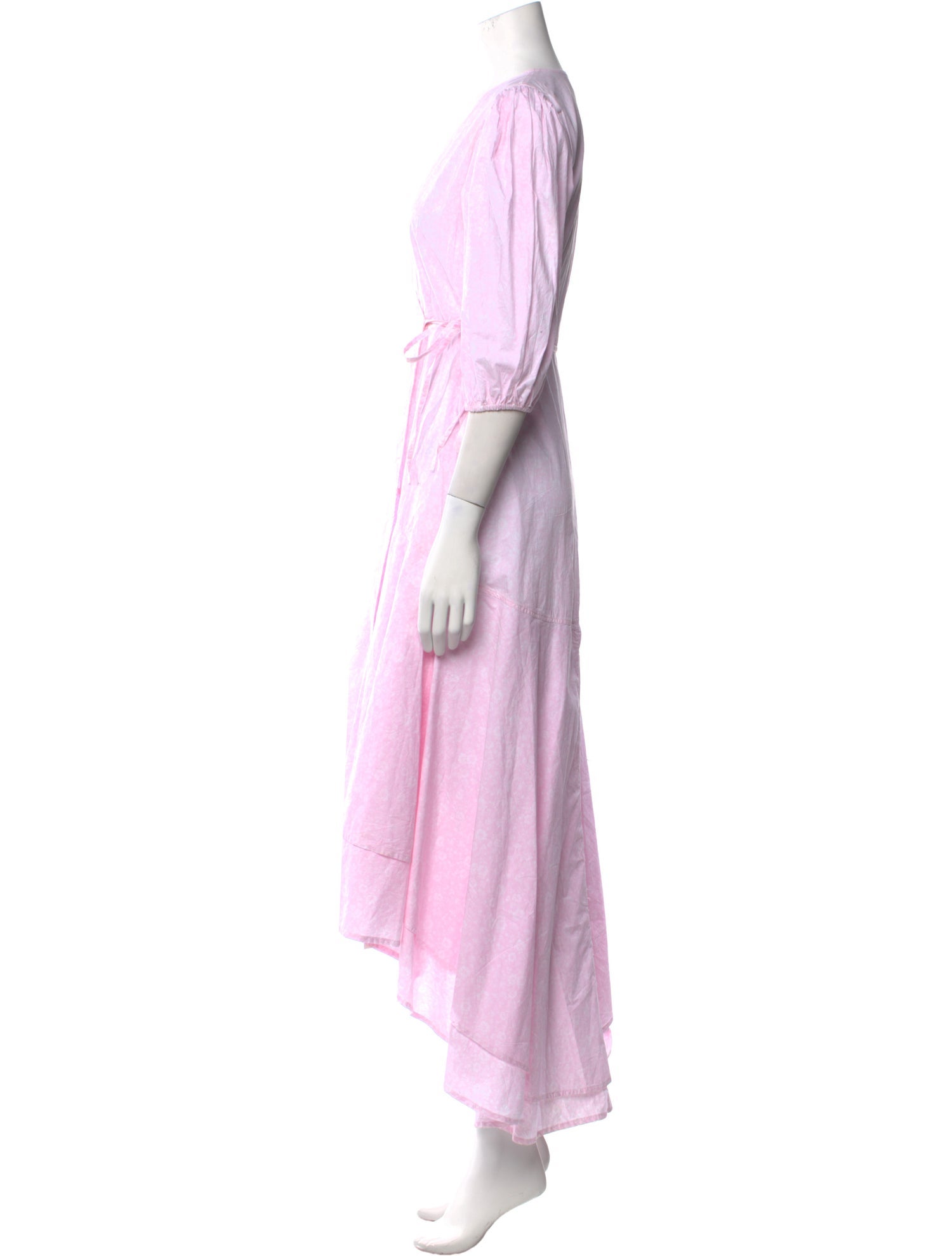 Ganni V-Neck Long Dress