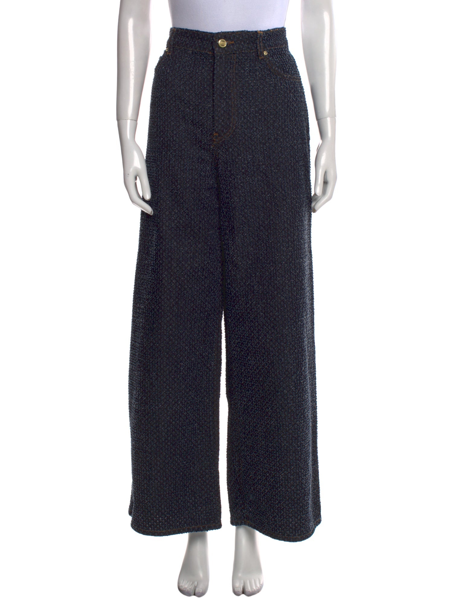 Ganni High-Rise Wide Leg Jeans