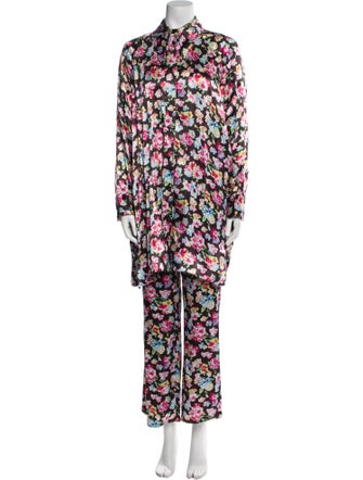 Ganni Floral Print Pant Set