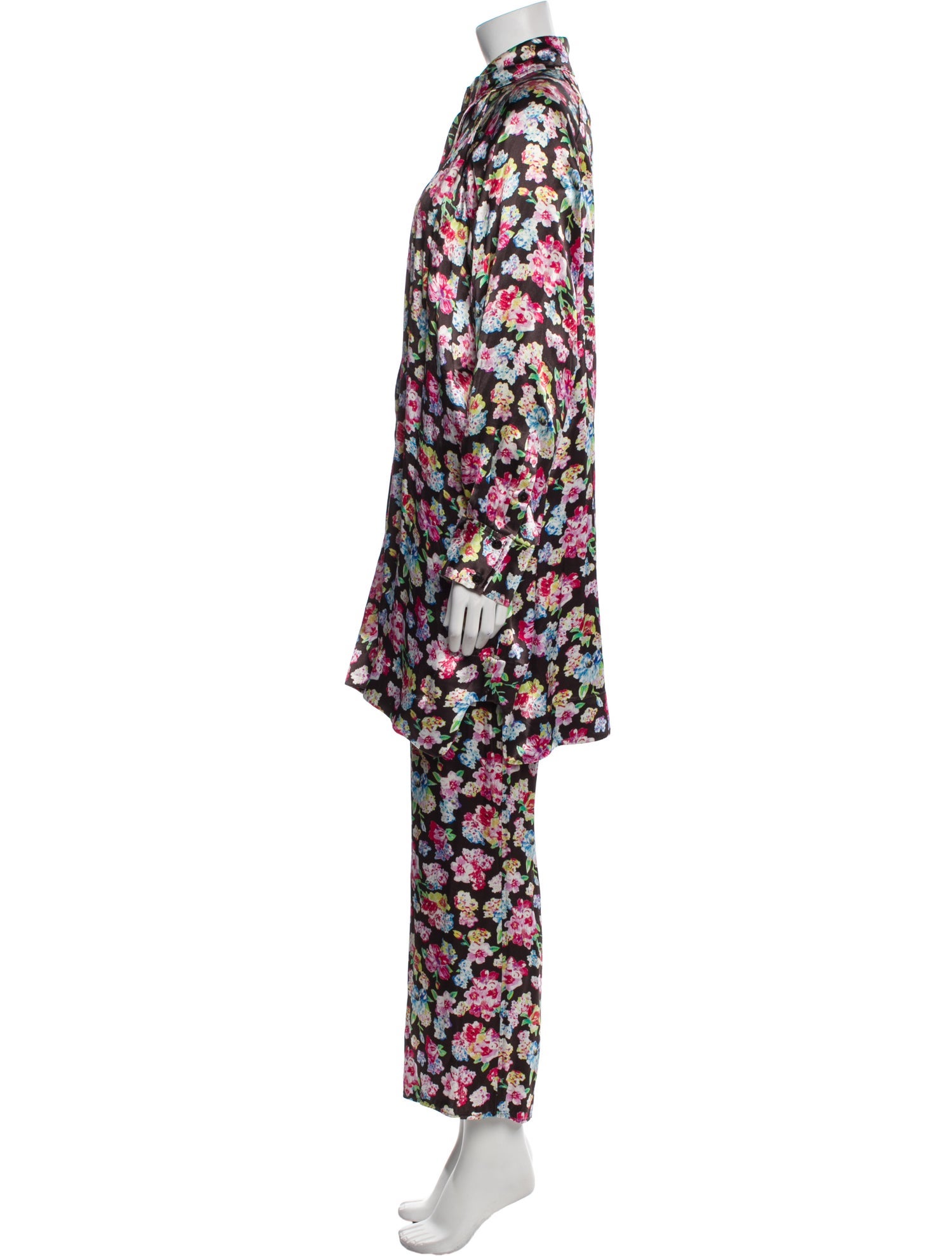 Ganni Floral Print Pant Set