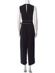 Ganni Plunge Neckline Jumpsuit