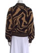 Ganni Merino Wool Animal Print Sweater