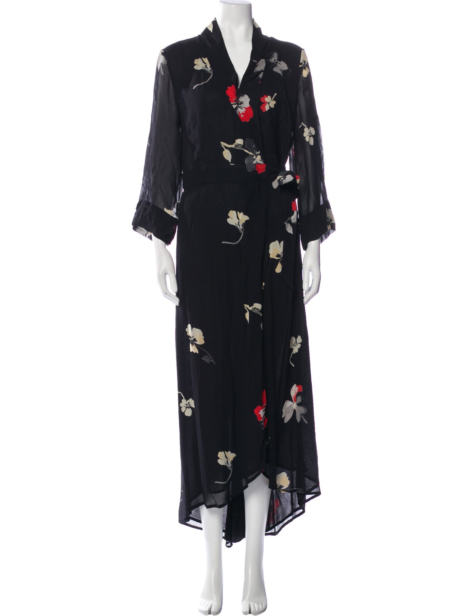 Ganni Floral Print Long Dress