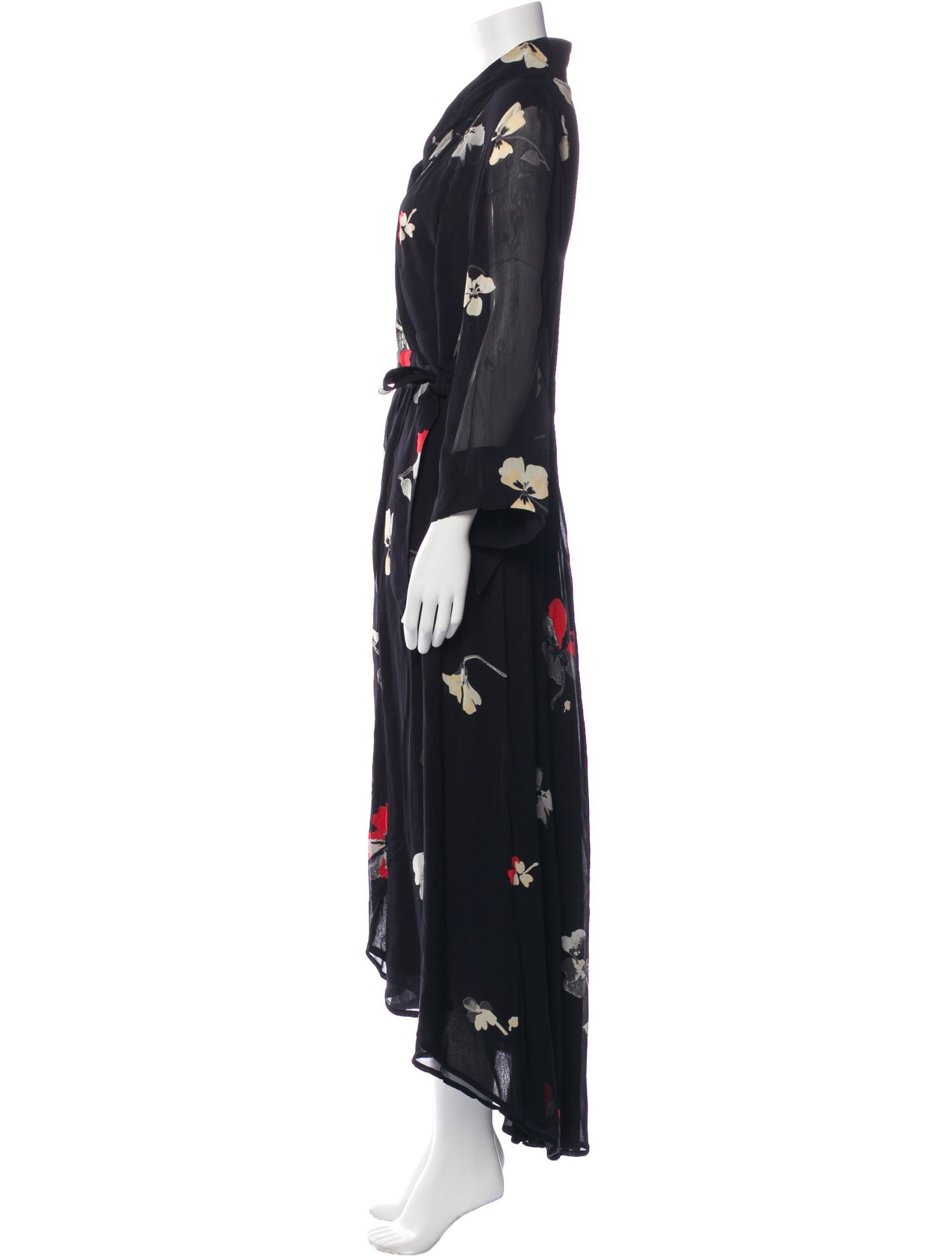 Ganni Floral Print Long Dress