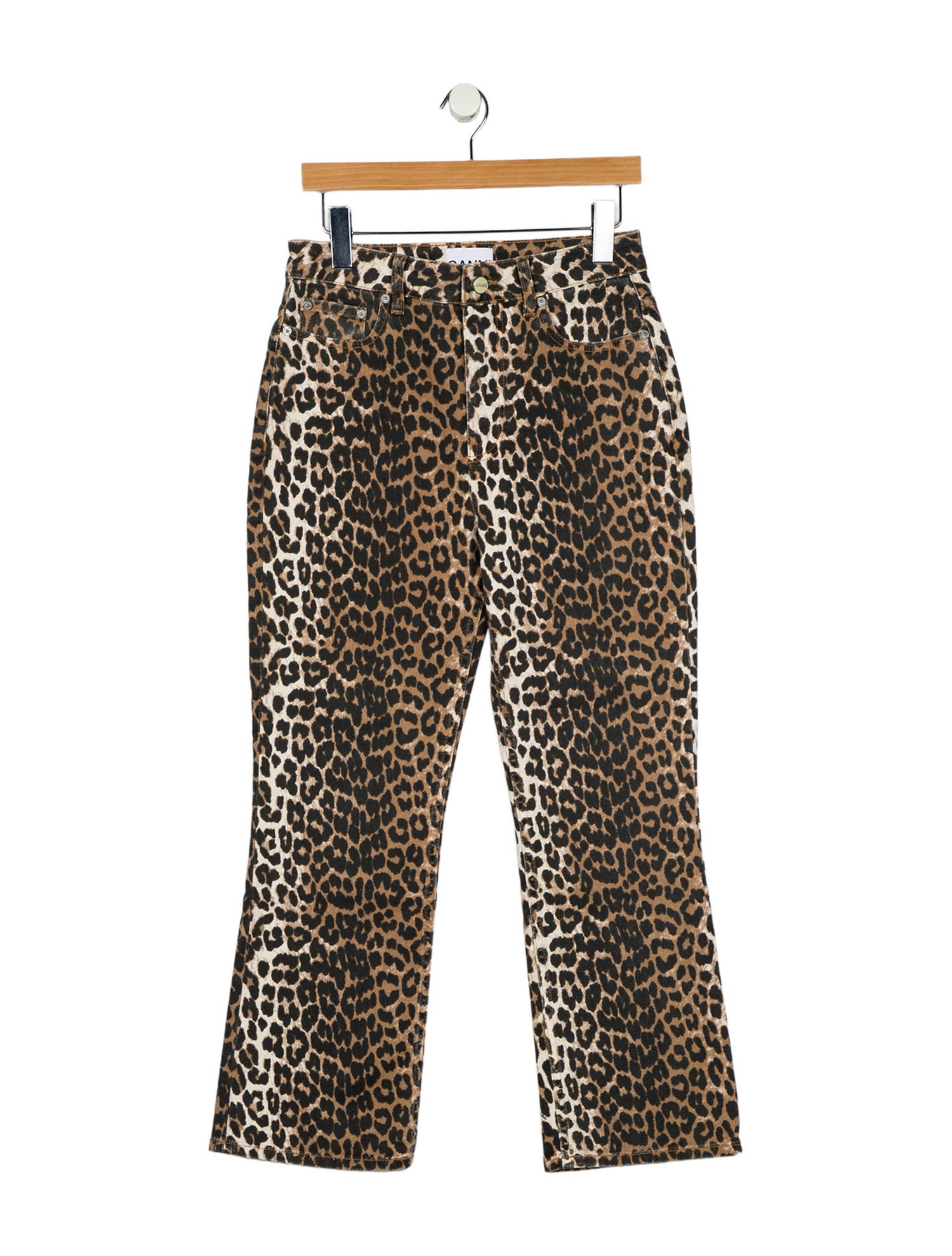 Ganni High-Rise Straight Leg Jeans