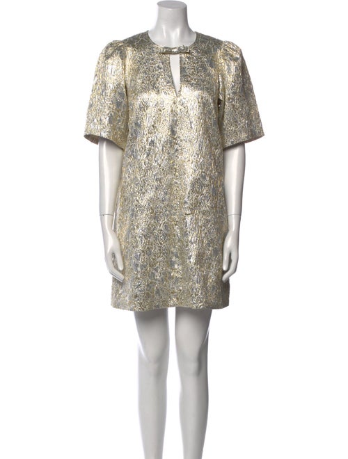 Ganni Patterned Mini Dress