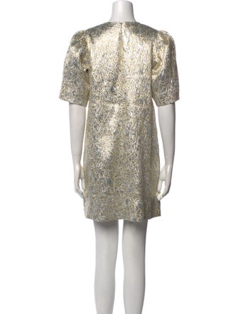 Ganni Patterned Mini Dress