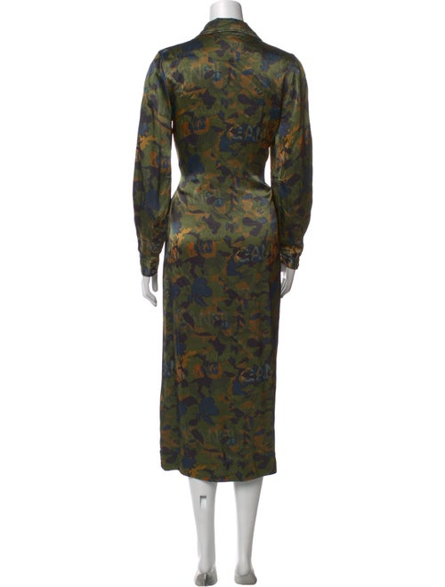 Ganni Floral Print Long Dress