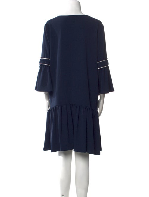 Ganni V-Neck Knee-Length Dress