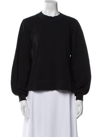Ganni Crew Neck Long Sleeve Sweatshirt