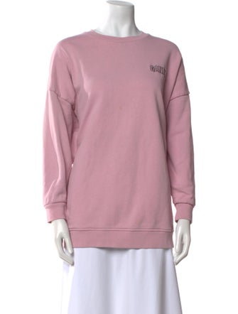Ganni Crew Neck Long Sleeve Sweatshirt