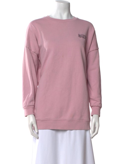 Ganni Crew Neck Long Sleeve Sweatshirt