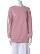 Ganni Crew Neck Long Sleeve Sweatshirt
