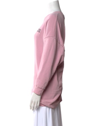Ganni Crew Neck Long Sleeve Sweatshirt