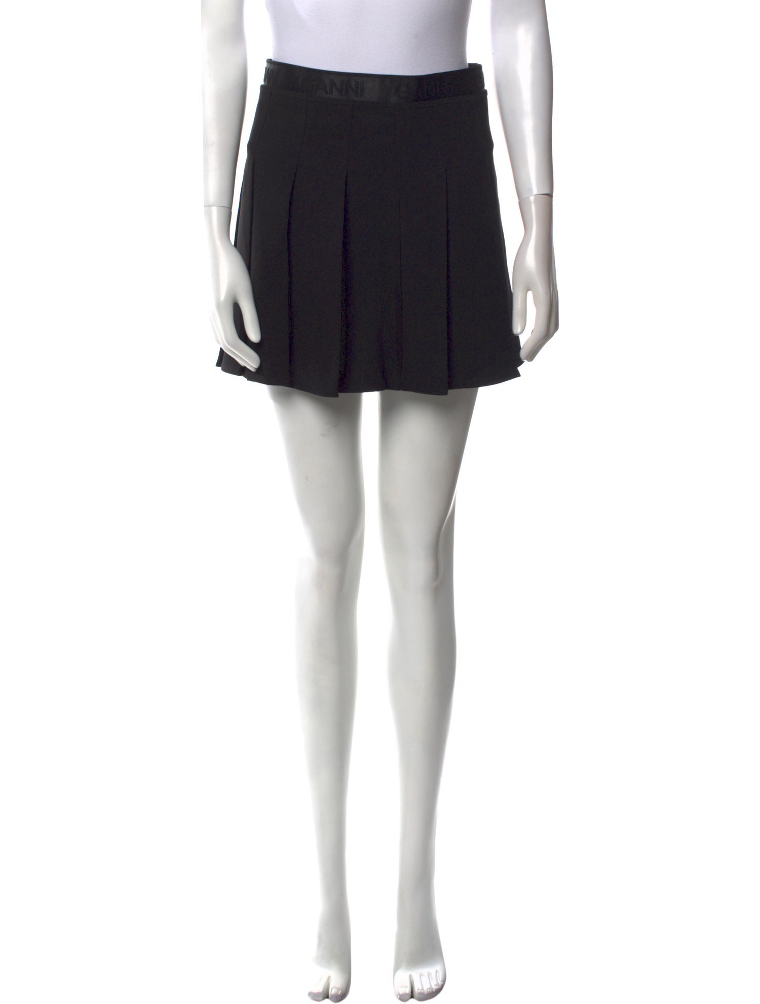 Ganni Crystal Embellishments Mini Skirt