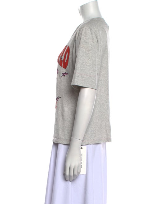 Ganni Graphic Print Crew Neck T-Shirt