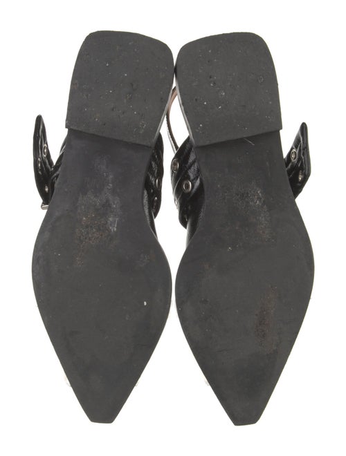 Ganni Patent Leather Slingback Flats