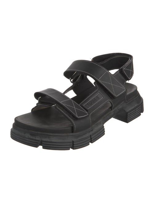 Ganni Leather Slingback Sandals