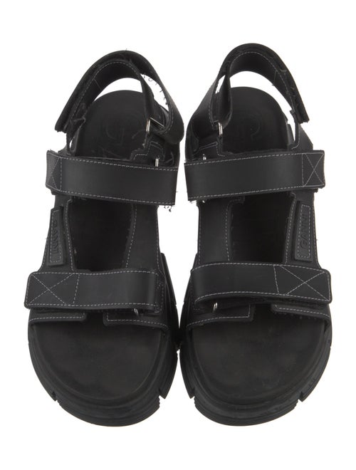 Ganni Leather Slingback Sandals