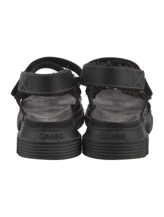 Ganni Leather Slingback Sandals