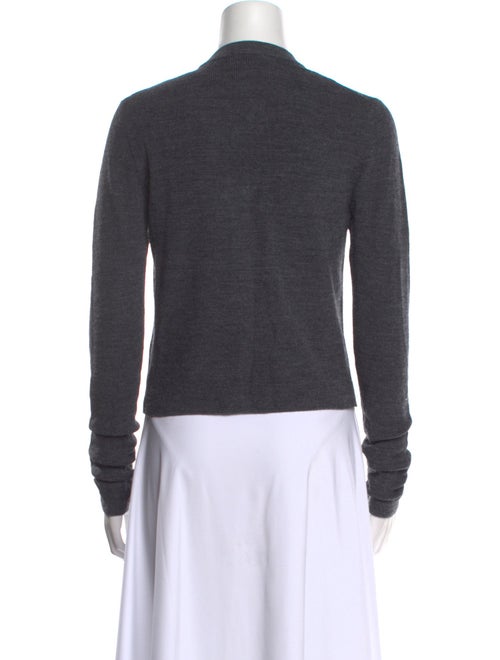 Ganni Wool Plaid Print Sweater