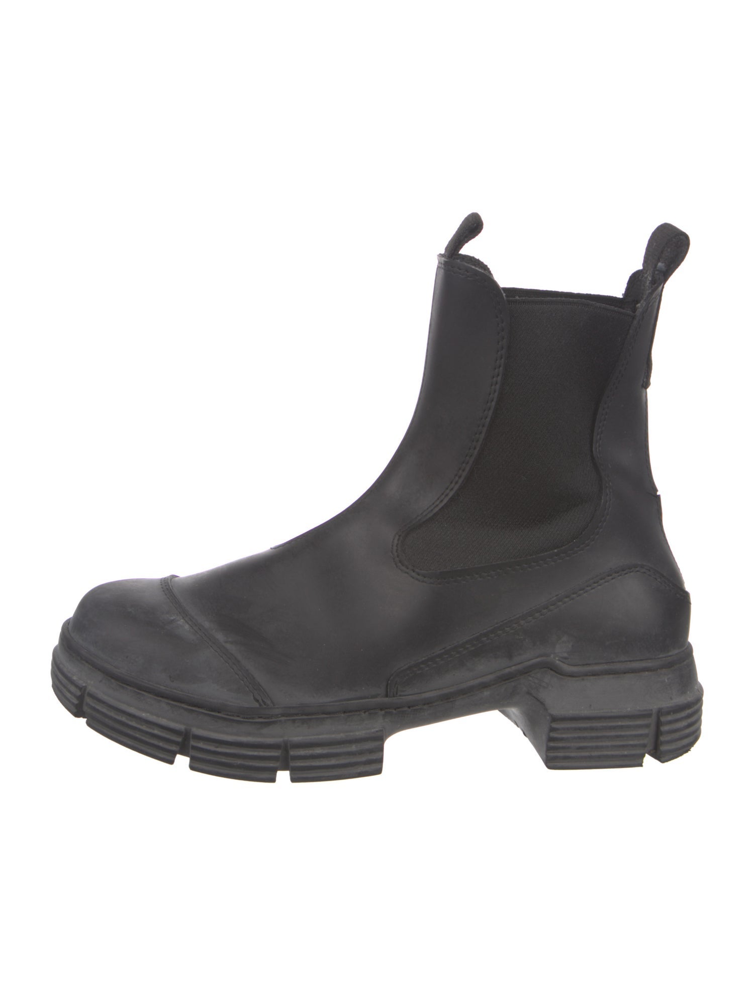 Ganni Leather Chelsea Boots