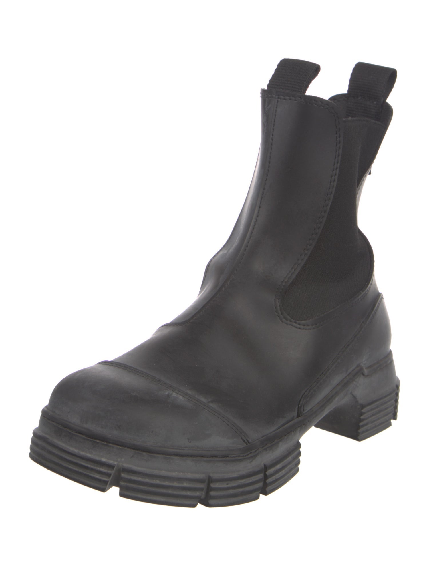 Ganni Leather Chelsea Boots