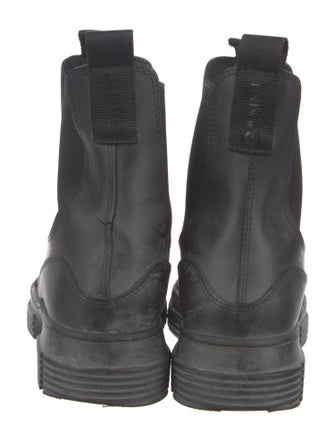Ganni Leather Chelsea Boots