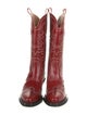 Ganni Leather Patterned Western Boots