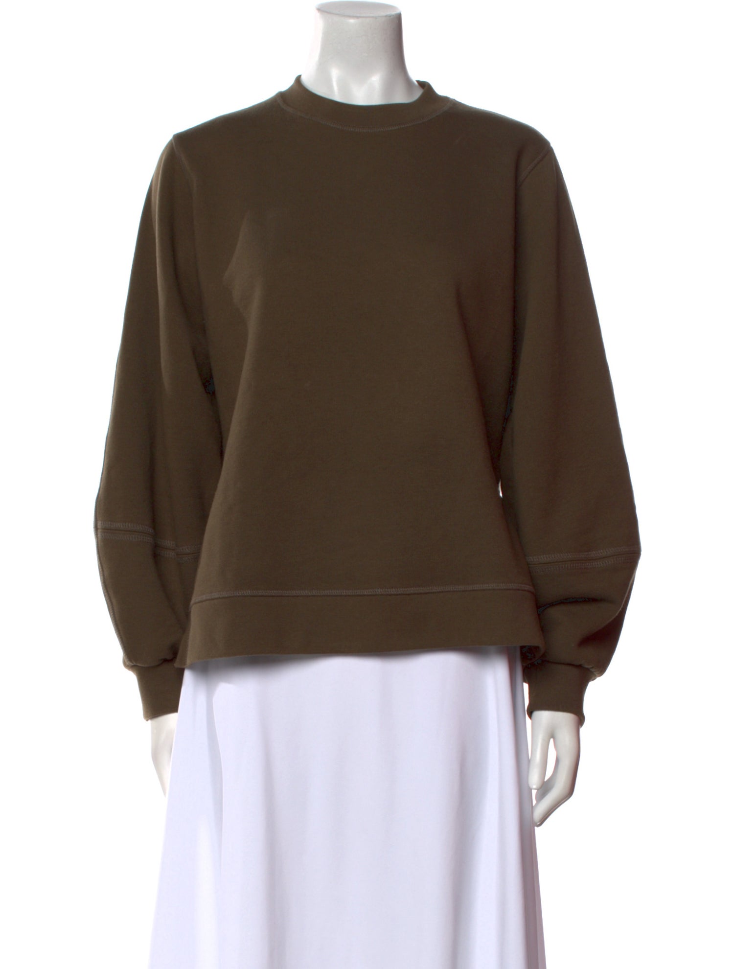 Ganni Crew Neck Long Sleeve Sweatshirt