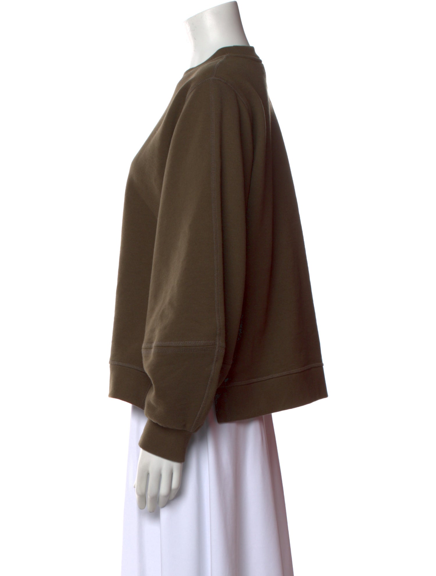 Ganni Crew Neck Long Sleeve Sweatshirt