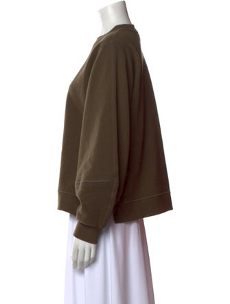 Ganni Crew Neck Long Sleeve Sweatshirt