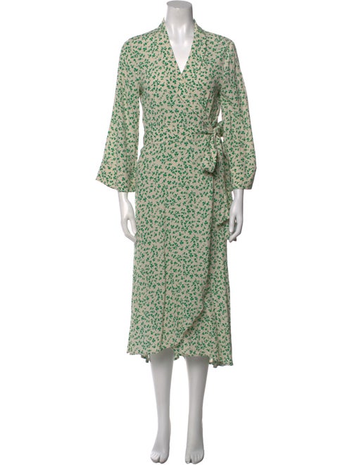 Ganni Floral Print Knee-Length Dress