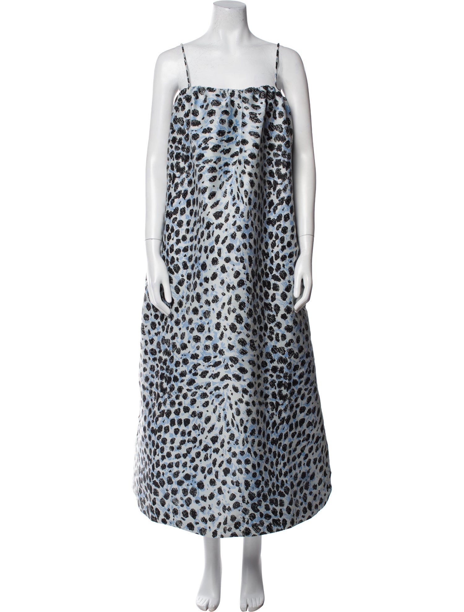 Ganni Animal Print Long Dress