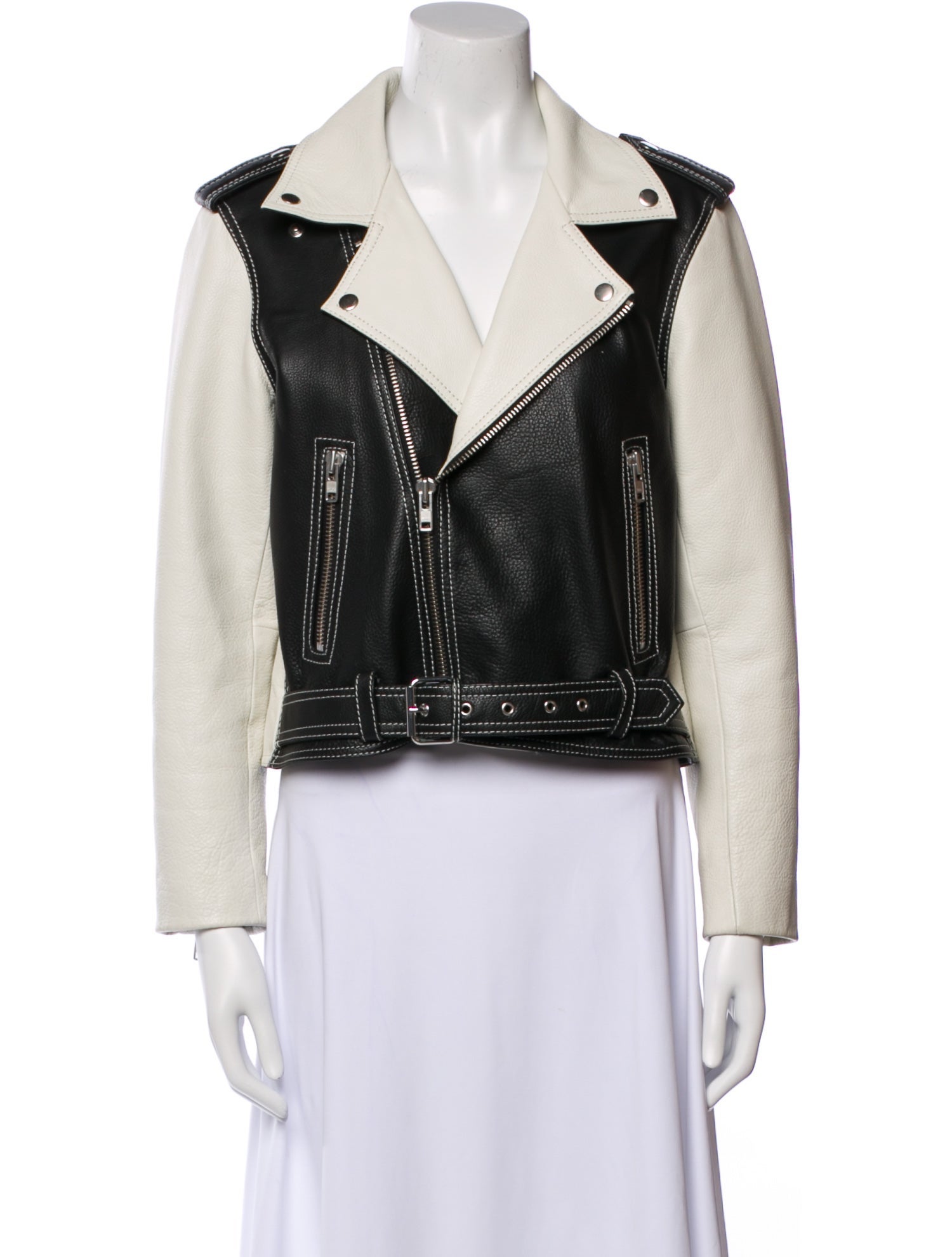 Ganni Leather Biker Jacket