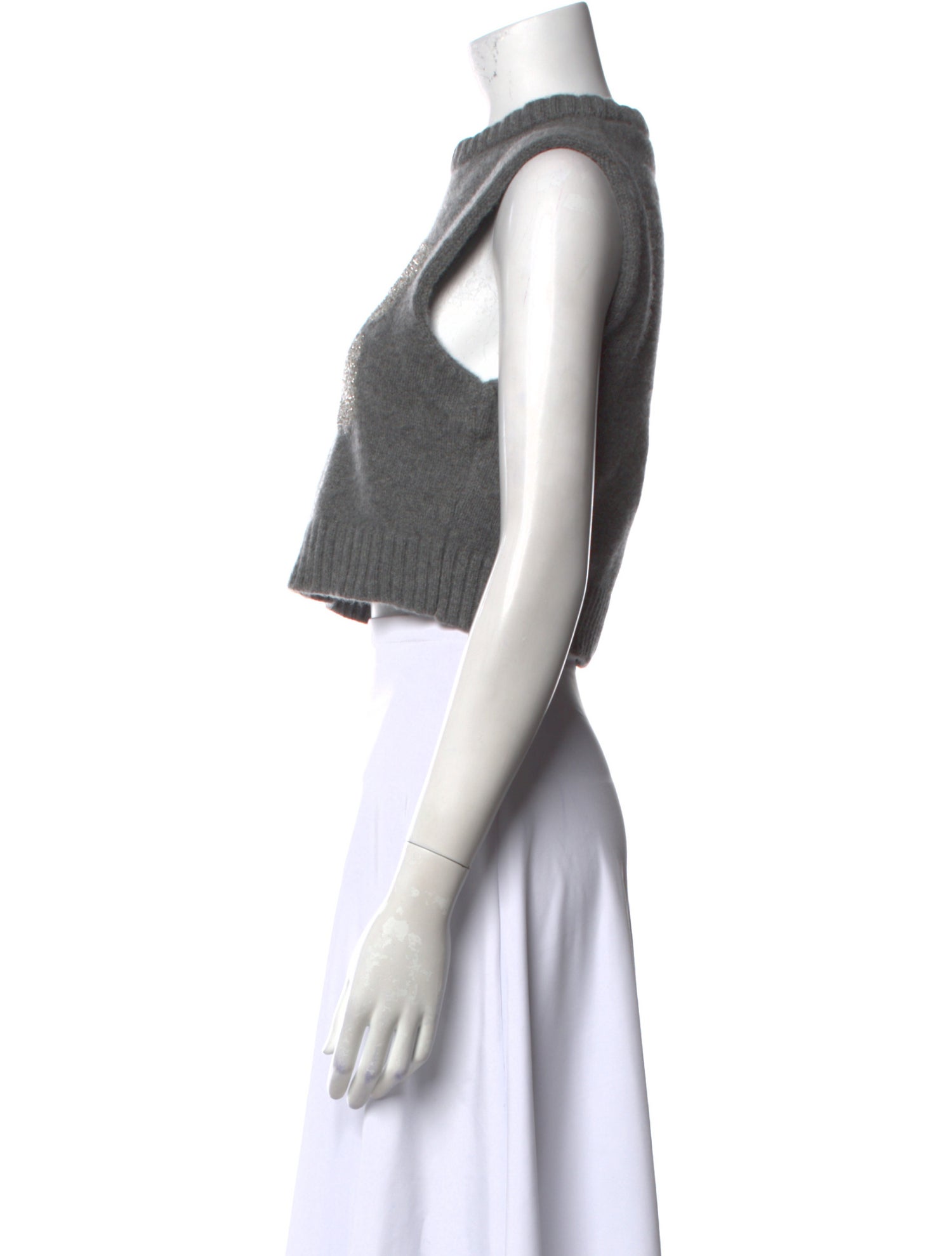 Ganni Printed Mock Neck Sweater