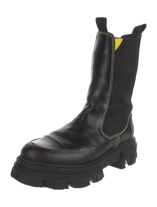 Ganni Leather Chelsea Boots