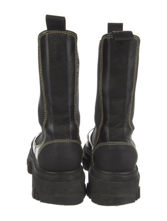 Ganni Leather Chelsea Boots
