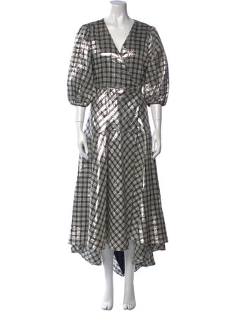 Ganni Silk Long Dress