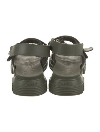 Ganni Rubber Slingback Sandals