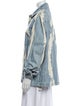 Ganni Striped Denim Jacket