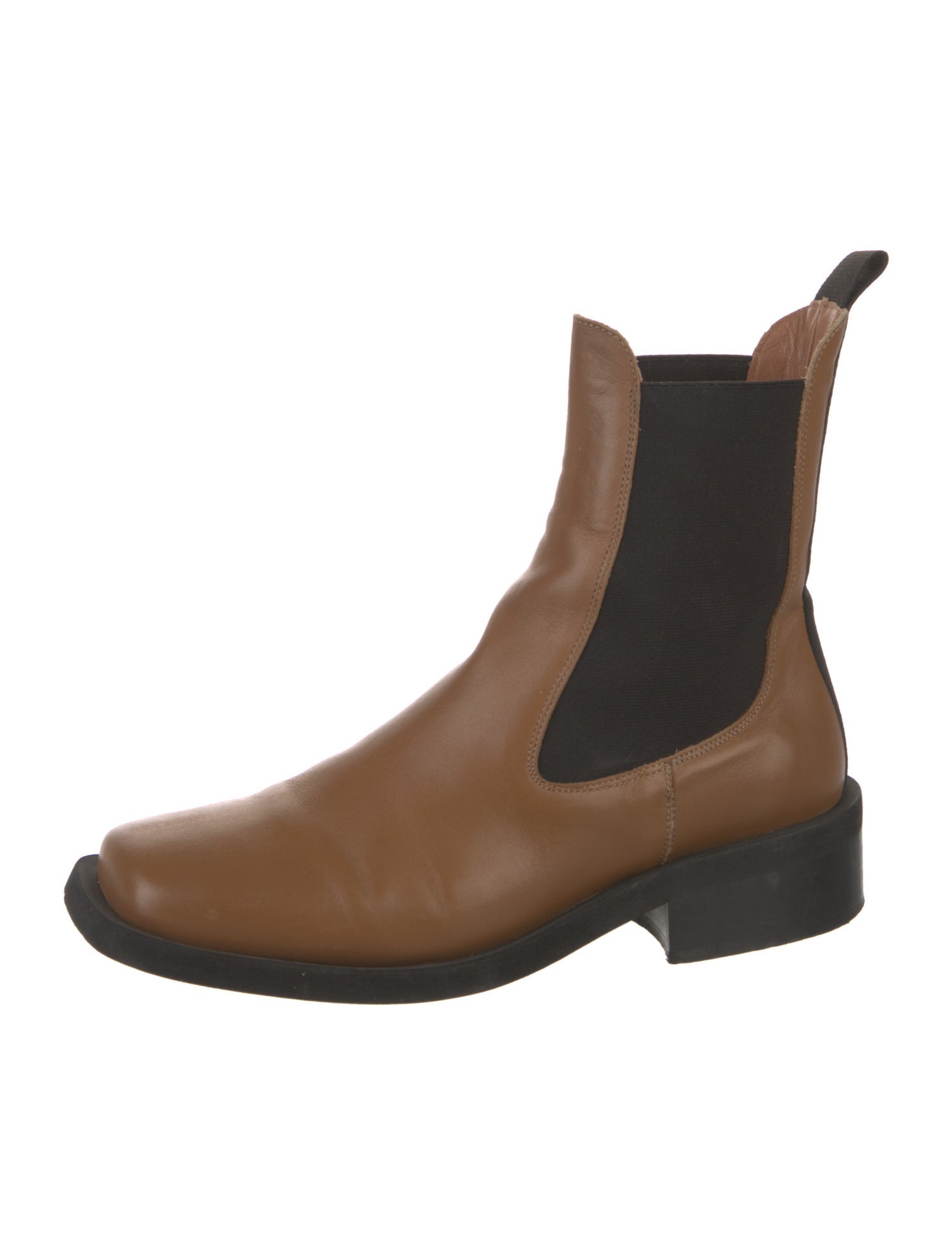 Ganni Leather Chelsea Boots